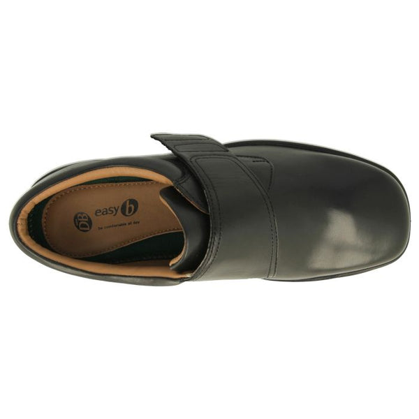 DB Shoe Mens Benny 89212A Black Leather