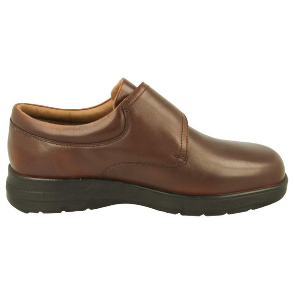 DB Shoes Benny 89212B Brown Leather Extra Wide