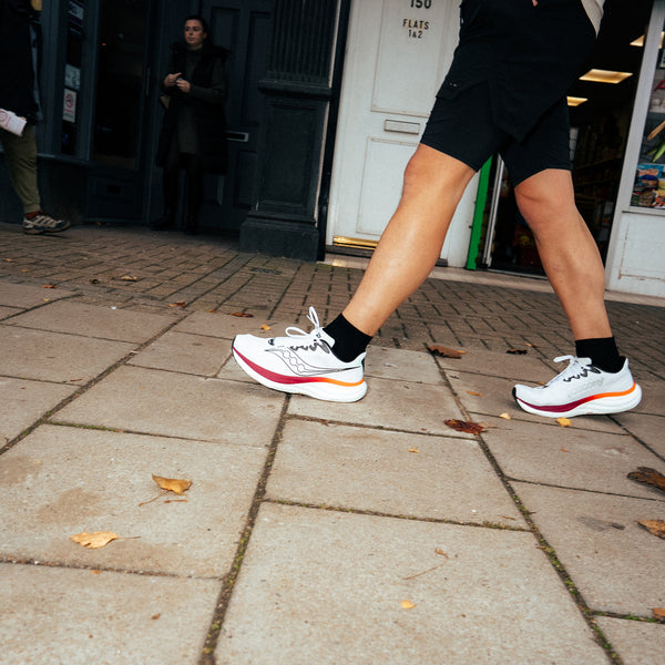SAUCONY RIDE 19 WHITE/CRIMSON | MEN'S S21055-172