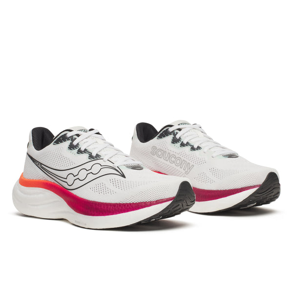 SAUCONY RIDE 19 WHITE/CRIMSON | MEN'S S21055-172