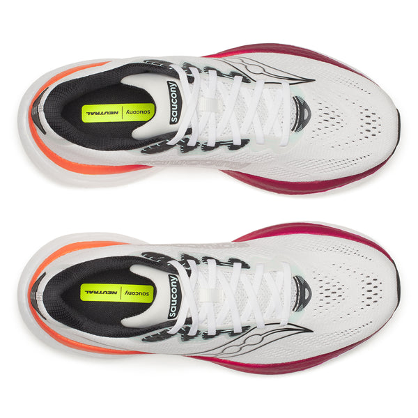SAUCONY RIDE 19 WHITE/CRIMSON | MEN'S S21055-172